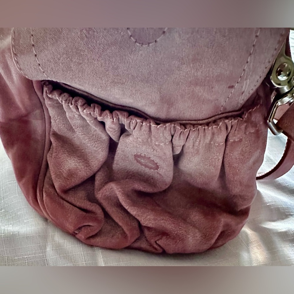 🔥👜 Junior Drake Dusty Rose Leather Bag -- this bag understood the assignment💅 - Picture 11 of 16
